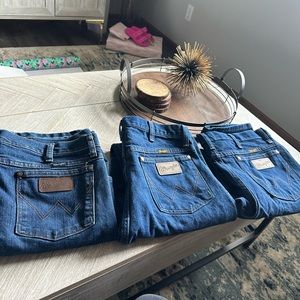 Wrangler, Cody James, and Levi Jeans